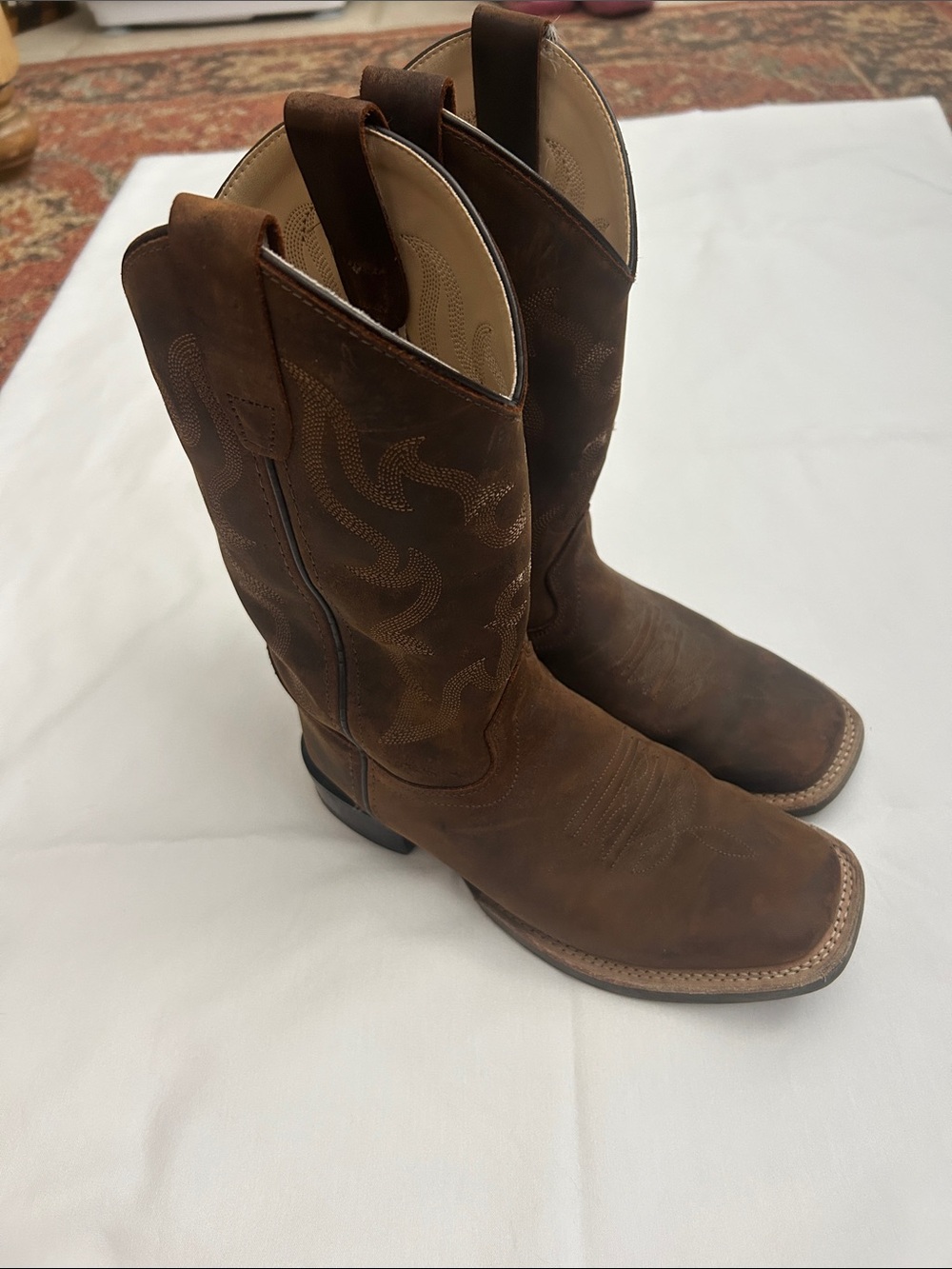 Classic Kids Brown Western Pull-On Cowboy Boots